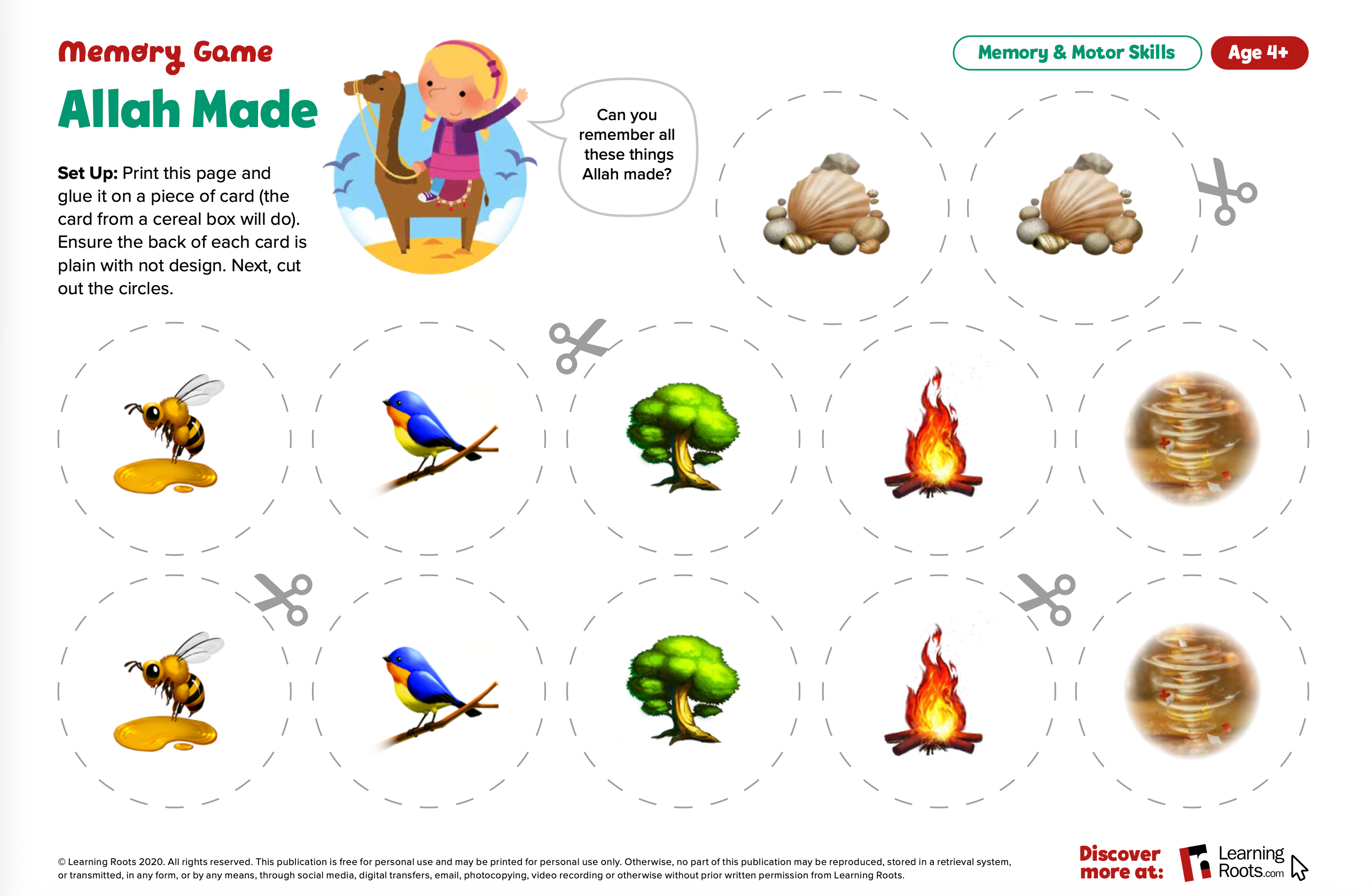 Allah Made Memory Game (Free Digital Download)