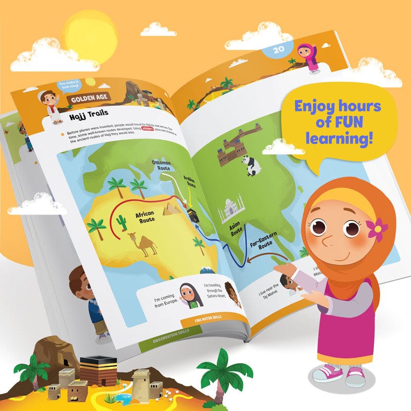 Hajj &amp; Umrah Activity Book (Big Kids)