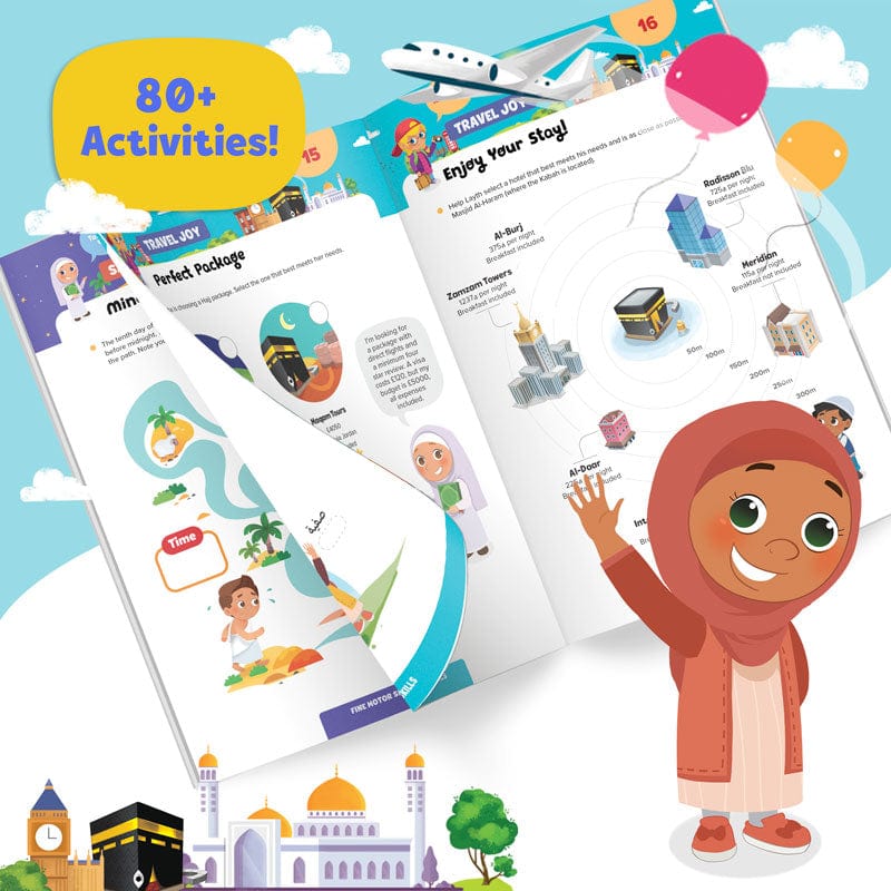 Hajj & Umrah Activity Book Set (Big & Little Kids)